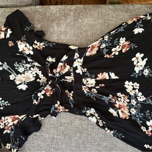 American Eagle Outfitters Tie Front romper